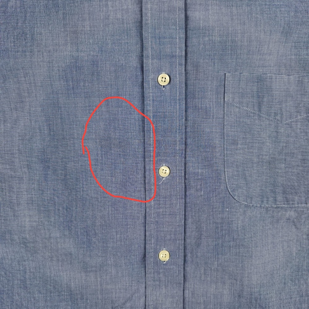 Brooks Brothers Dress Shirt Mens 15.5 35 Blue White Stripe Button Up Long Sleeve - Picture 3 of 10